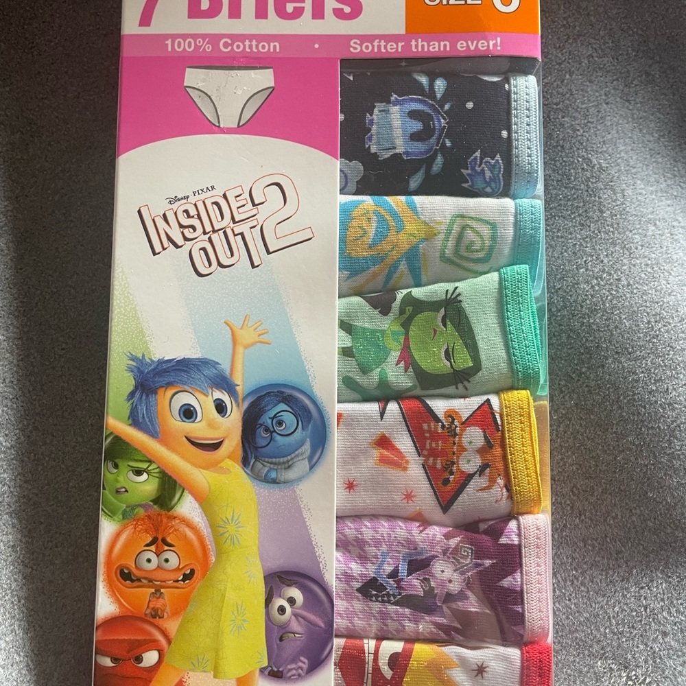 Disney Pixar Inside Out 2 Kids Briefs